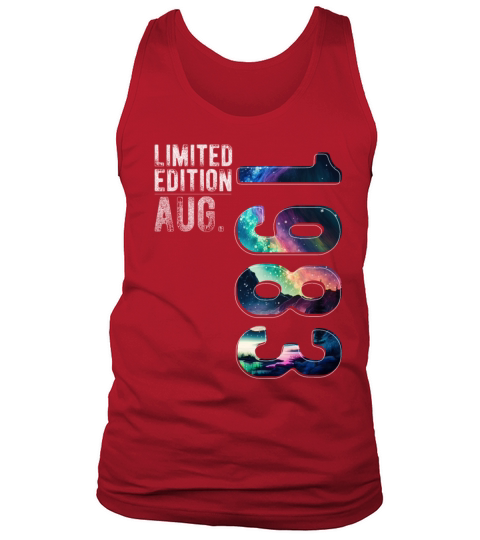 Limited Edition 1983 August Birthday Polar Lights Tank Top Unisex
