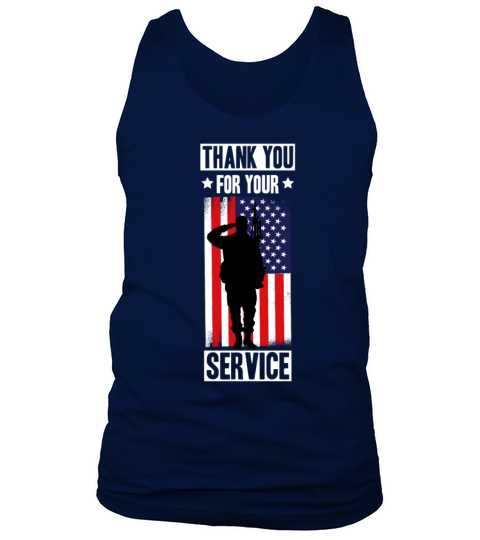 Veterans Day Thank You For Your Service Tank Top Unisex