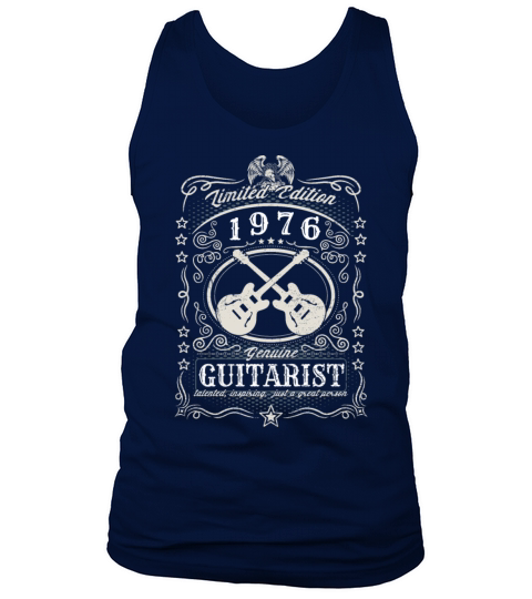 Vintage 1976 Guitarist Birthday Gift Guitar Player Tank Top Unisex