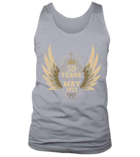 Vintage 50th Birthday with Angel Wings and Crown Tank Top Unisex