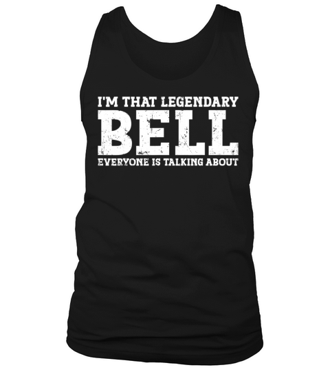 Vintage Bell Surname Team Family Last Name Bell Tank Top Unisex