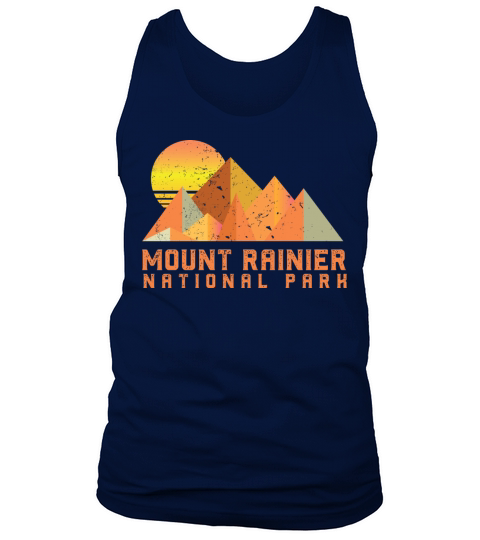 Vintage Mount Rainier Retro National Park Tank Top Unisex