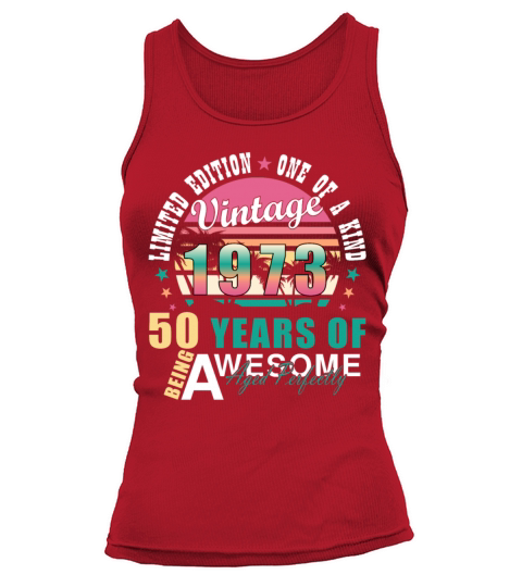 Vintage 1973 50th Birthday Retro Men Women Tank top Woman