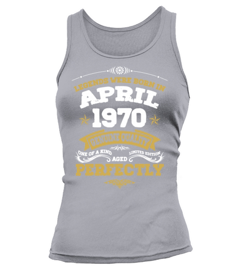Vintage Aged To Perfection April 1970 Tank top Woman