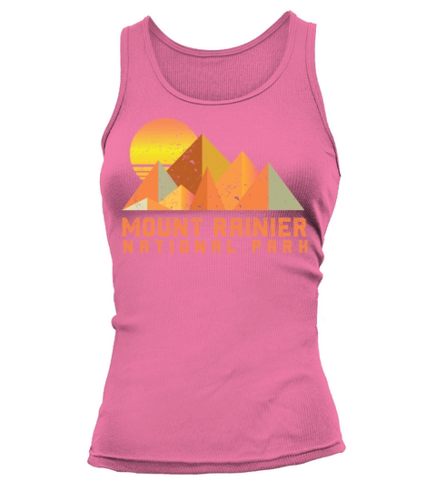 Vintage Mount Rainier Retro National Park Tank top Woman