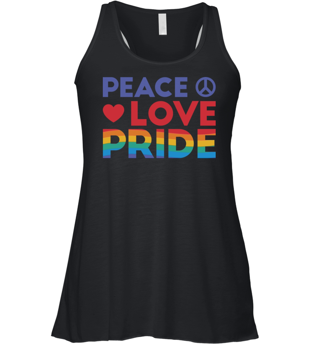 Peace love Pride Women's Flowy Tank Top