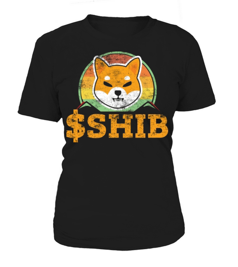 Shiba Inu Coin Shib Retro Vintage Distressed Women's T-Shirt