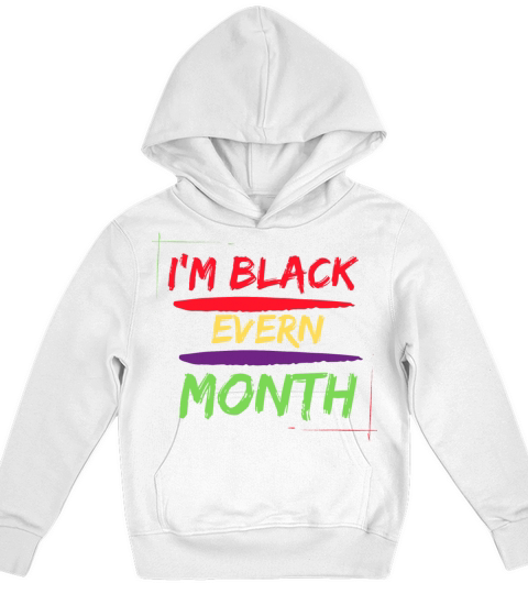 Im black evern month 2023 Kids Hoodie