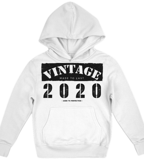 Vintage Classic 2020 3rd Birthday - 3 Years Old Kids Hoodie