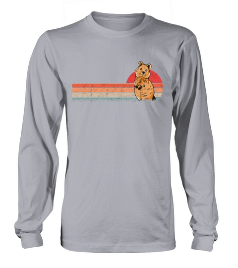 Quokka Vintage Short-tailed Kangaroo Retro Long sleeved Unisex