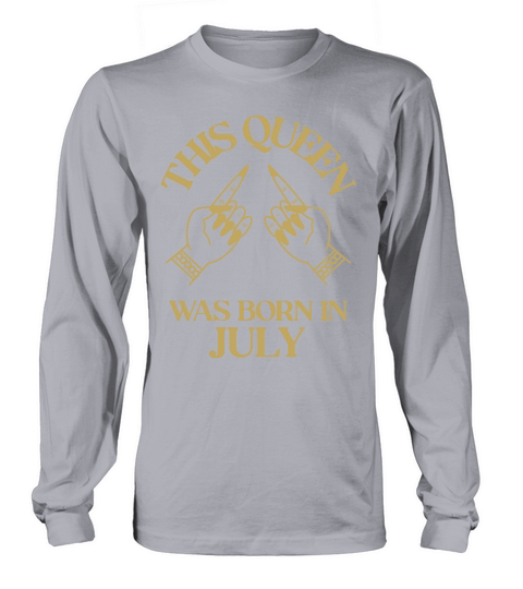 This Queen was born in July with hands apparel Long sleeved Unisex