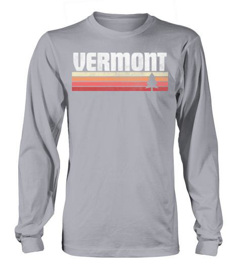 Vermont Home Retro Style Vintage State Gift Long sleeved Unisex