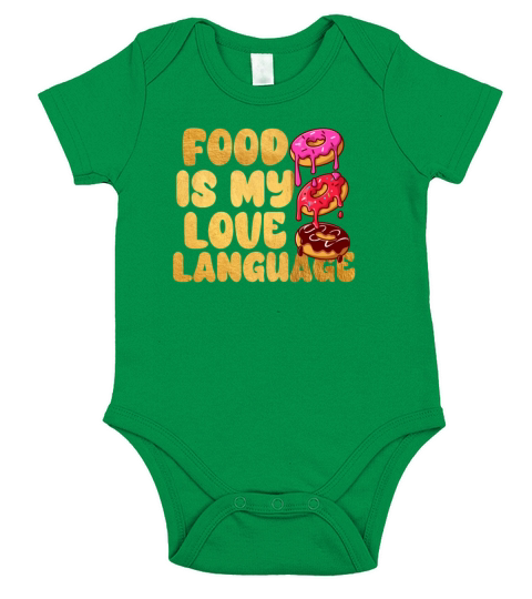 Food Is My Love Language Short Sleeve Baby One-Piece