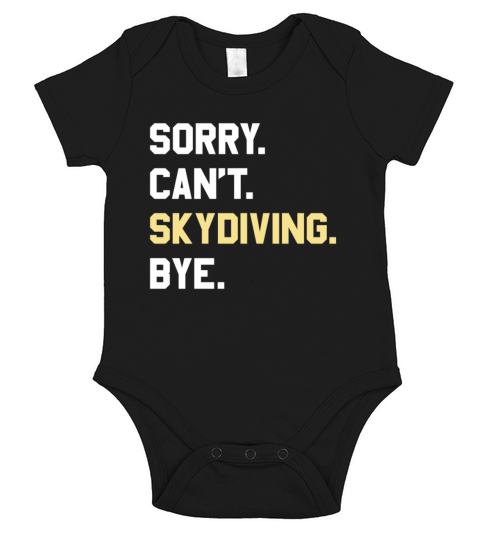 Funny Skydiving Gift for Men Women Boys or Girls Short Sleeve Baby One-Piece