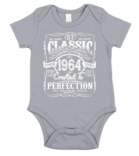 Vintage 1964 Limited Edition 57 years old 57th Bir Short Sleeve Baby One-Piece