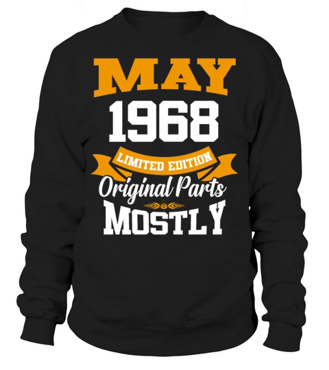 May 1968 Vintage Birthday Present Sweatshirt Unisex