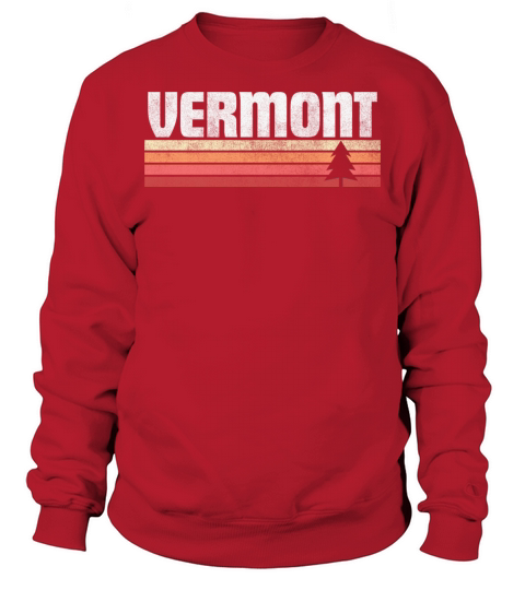 Vermont Home Retro Style Vintage State Gift Sweatshirt Unisex