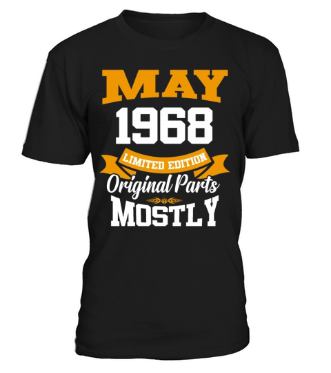 May 1968 Vintage Birthday Present T-Shirt Unisex