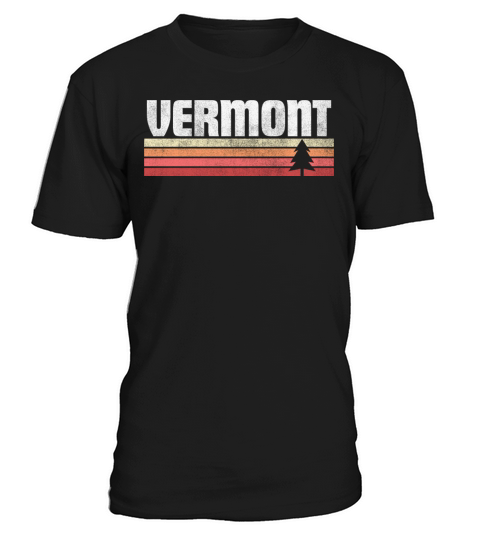 Vermont Home Retro Style Vintage State Gift T-Shirt Unisex