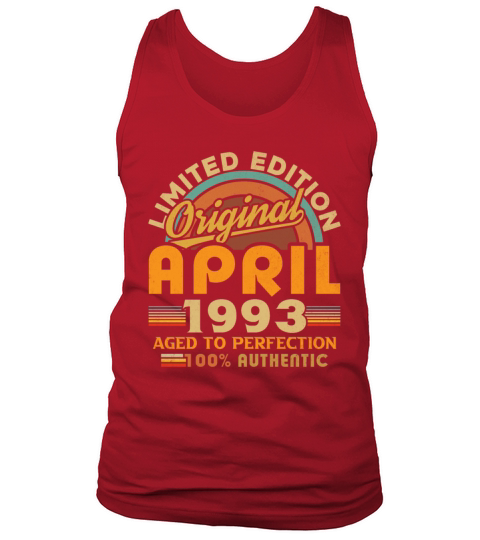 1993 April Vintage Born in 1993 April Gift Tank Top Unisex