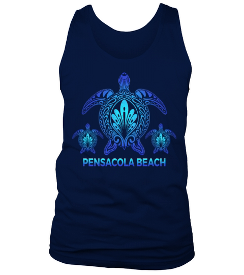 Vintage Pensacola Beach Florida FL Turtle Souvenir Tank Top Unisex