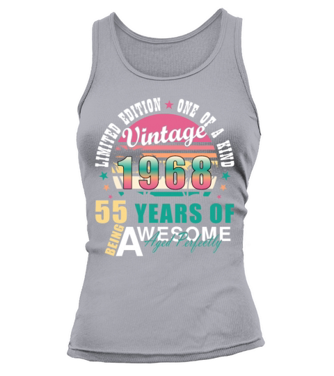 55th birthday April vintage 1968 vintage Tank top Woman