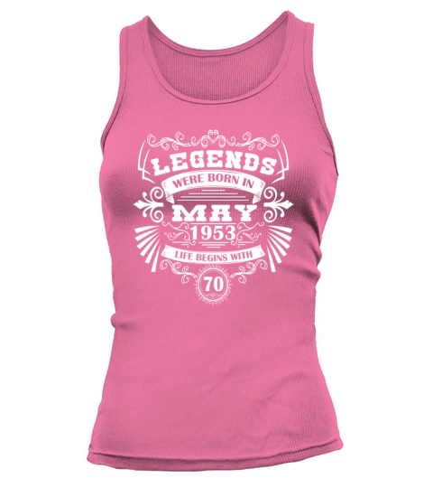70th Birthday Gifts May 1953 Vintage Tank top Woman