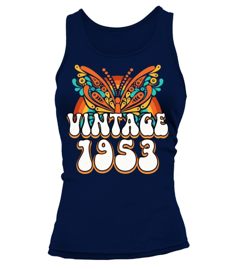 Colorful Retro 70 Years Woman 1953 70th Birthday Tank top Woman