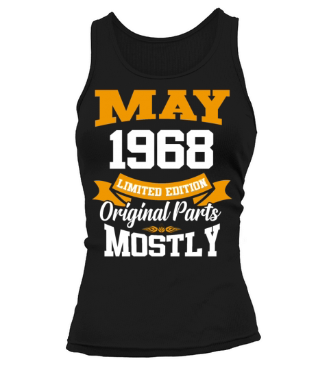 May 1968 Vintage Birthday Present Tank top Woman