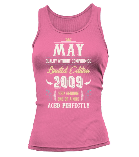 May 2009 Vintage Birthday Present Tank top Woman