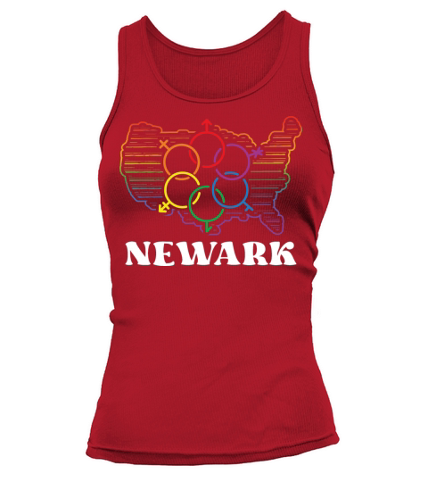 Newark Pride Month Pride Flag LGBT Community LGBTQ Tank top Woman