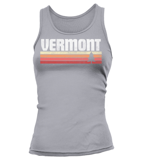 Vermont Home Retro Style Vintage State Gift Tank top Woman