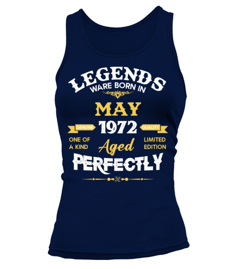 Vintage Aged To Perfection May 1972 Tank top Woman