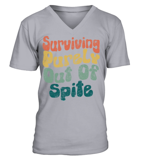 surviving purely out of spite V-Neck T-shirt