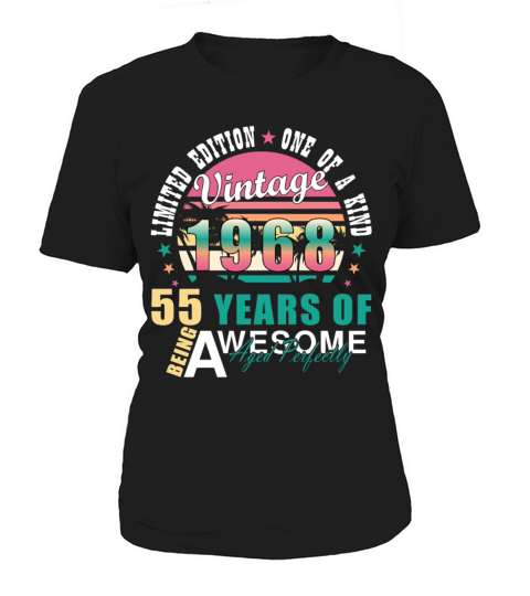 55th birthday April vintage 1968 vintage Women's T-Shirt
