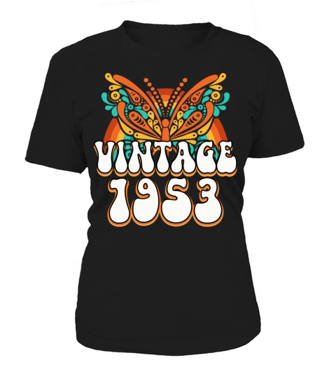 Colorful Retro 70 Years Woman 1953 70th Birthday Women's T-Shirt