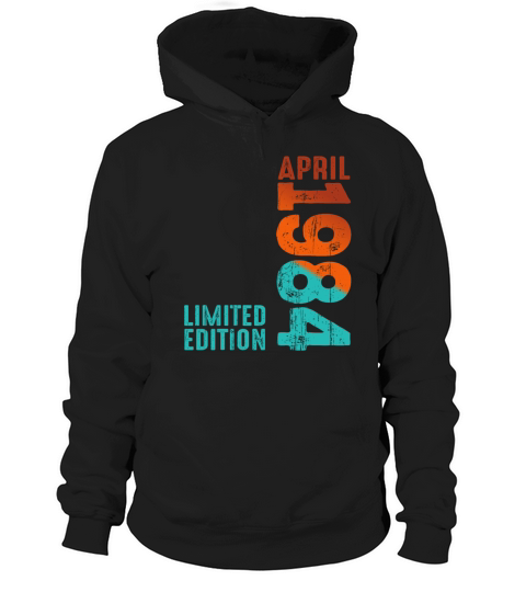Since April 1984 Year 1984 Retro Vintage 1984 Hoodie Unisex