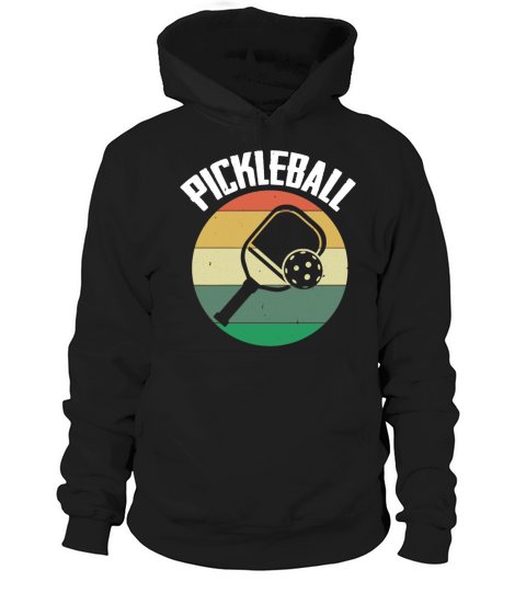 Vintage Funny Pickleball Player Pickle Ball Gift Hoodie Unisex
