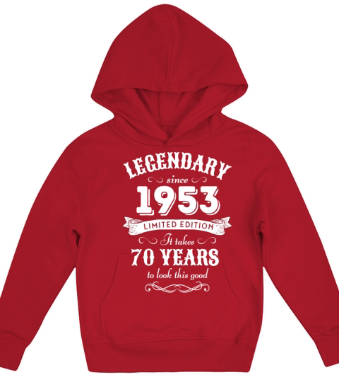70th Birthday Vintage 1953 Kids Hoodie
