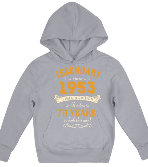 70th Birthday Vintage 1953 Kids Hoodie