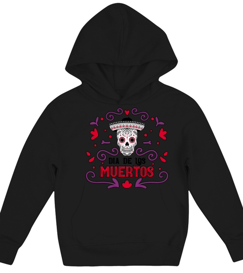 Dia De Los Muertos Day Of Dead Mexican Kids Hoodie