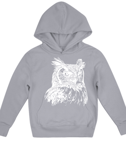 Elegant Vintage Forest Owl Kids Hoodie