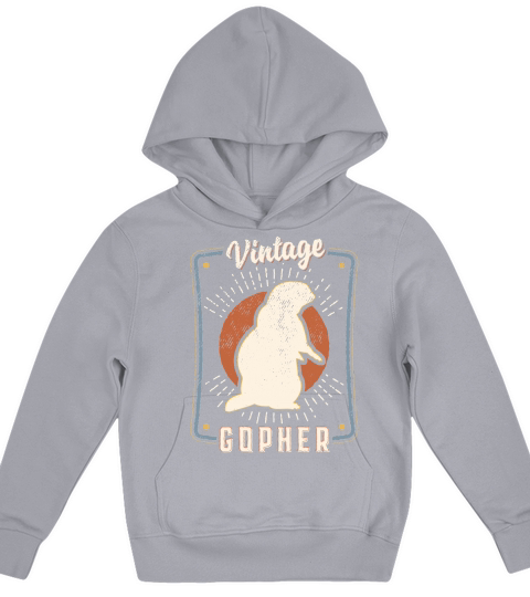 Gopher Whisperer Vintage Classic Retro Animal Love Kids Hoodie