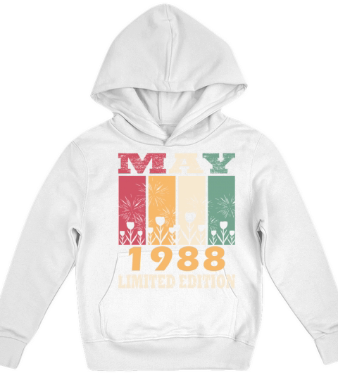 May 1988 vintage vintage birthday gift Kids Hoodie