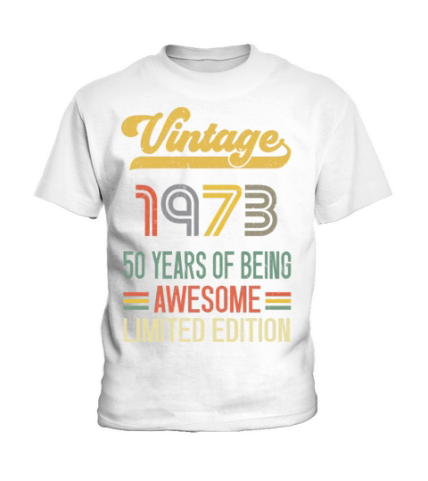 50 Year Old Gifts Vintage 1972 Limited Edition Kids T-Shirt