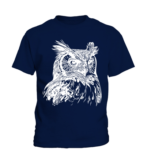 Elegant Vintage Forest Owl Kids T-Shirt