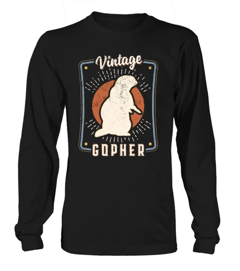 Gopher Whisperer Vintage Classic Retro Animal Love Long sleeved Unisex