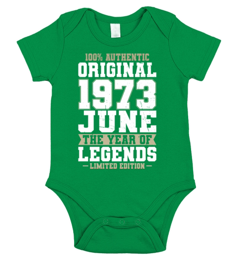 50th birthday june 1973 original 1973 Short Sleeve Baby One-Piece