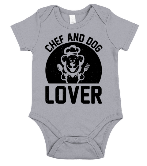 Chef And Dog Lover Chef Cook Food Cooking And Dog Short Sleeve Baby One-Piece
