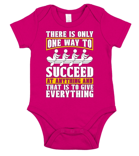 Rowing There Is Only One Way To Water Sports Rower Short Sleeve Baby One-Piece